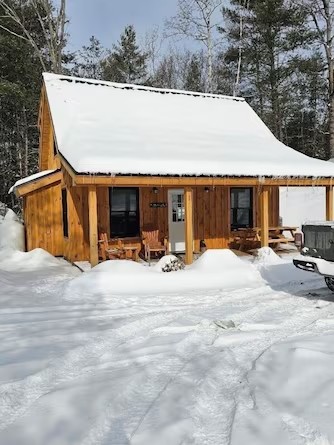 Swiftwater cabin in winter